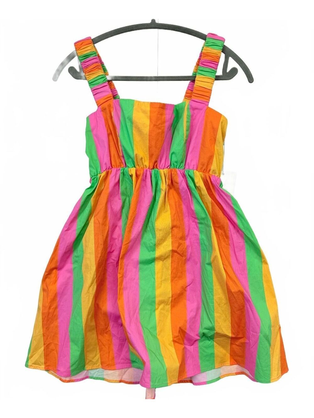 NWT Show Me Your Mumu Womens Stripe Colorful Sundress Pockets Size S